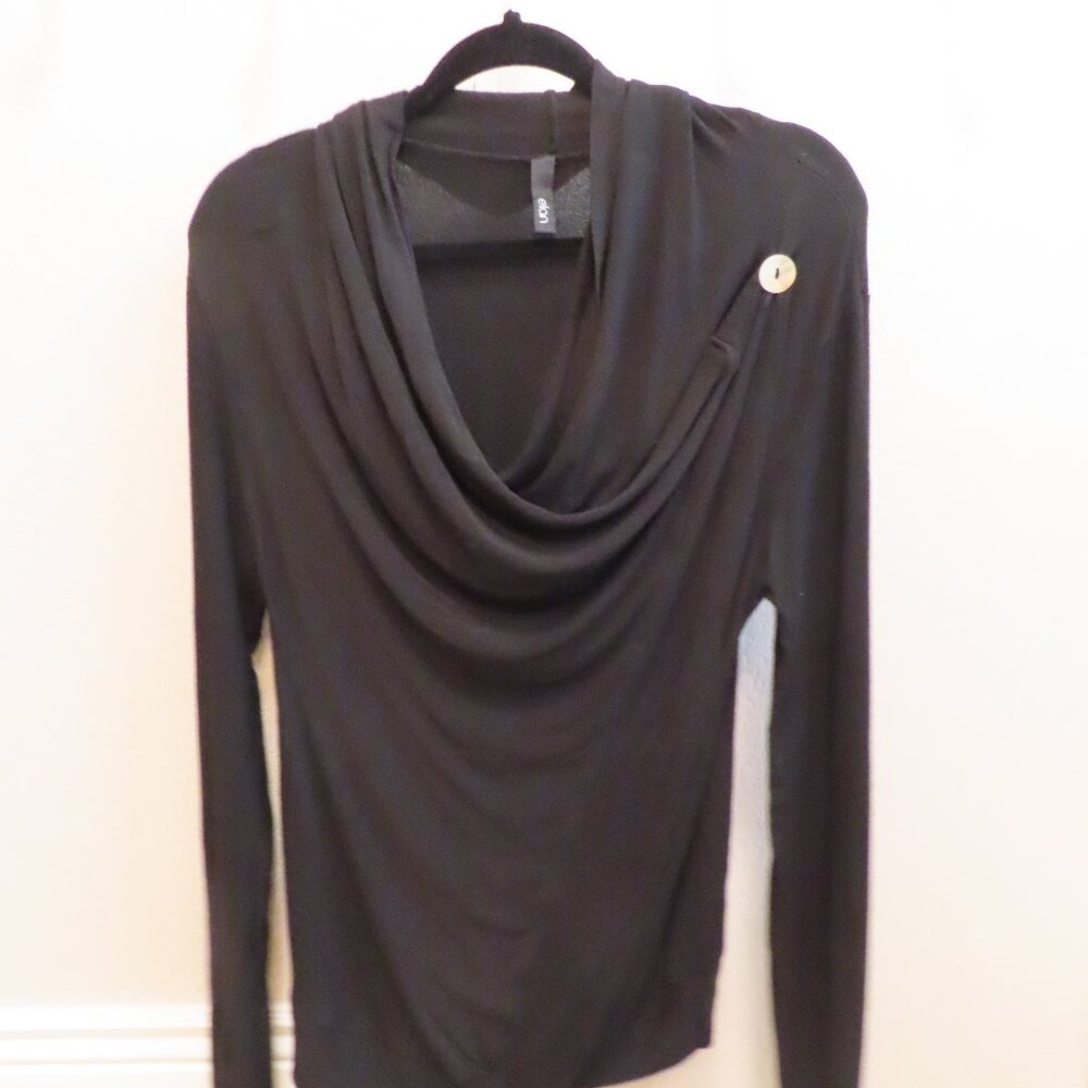 Elan Cowl-Neck Cardigan - M